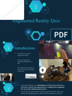 Augmented Reality Quiz: Presented By-Abhishekh Mishra 1220439014