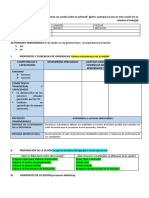 Esquema de Sesión de Aprendizaje Formato