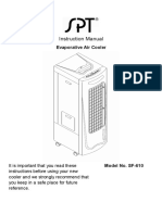 Instruction Manual: Evaporative Air Cooler