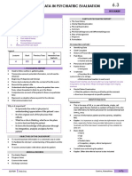 (PSYCH) 6.3 Organizing Data in Psychiatric Evaluation