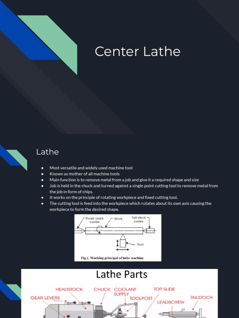Center Lathe | PDF | Machining | Industrial Processes