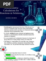 Lesson 5 Stoichiometric Calculations