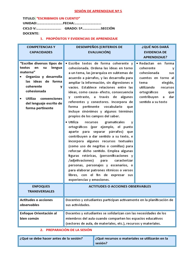 Escribimos Un Cuento Pdf