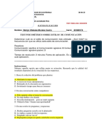 Test Psicomètrico Sobre Estilos de Comunicaciòn: Autoaplicacion