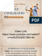 Ancient Civilizatio NS: Sociopolitical and Cultural Development of