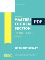 KATHY SPRATT - Mastering The Reading Section For The TOEFL (2020)