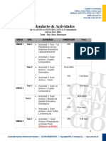 Calendario de Actividades: de Planificación Educativa Ii Virtualizada Del 1er PAC 2023 Tutor: Edy Omar Henriquez