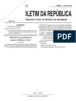 Publicação Oficial Da República de Moçambique