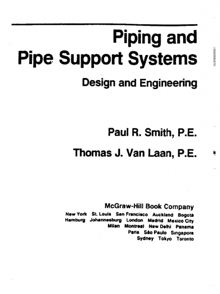 Pipe Support Design Book PDF