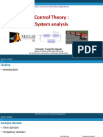 Automatic Control Lecture on System Analysis