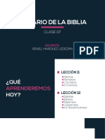 Sumario de La Biblia - Clase 7