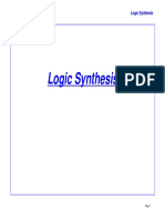 Logic Synthesis Introduction To Digital VLSI