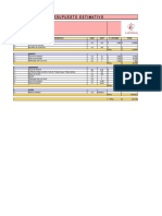 Presupuesto Estimativo: Tratamientos Suelos