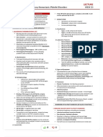 Hematology: TOPIC: Disorders of Primary Hemostasis: Platelet Disorders Week 13