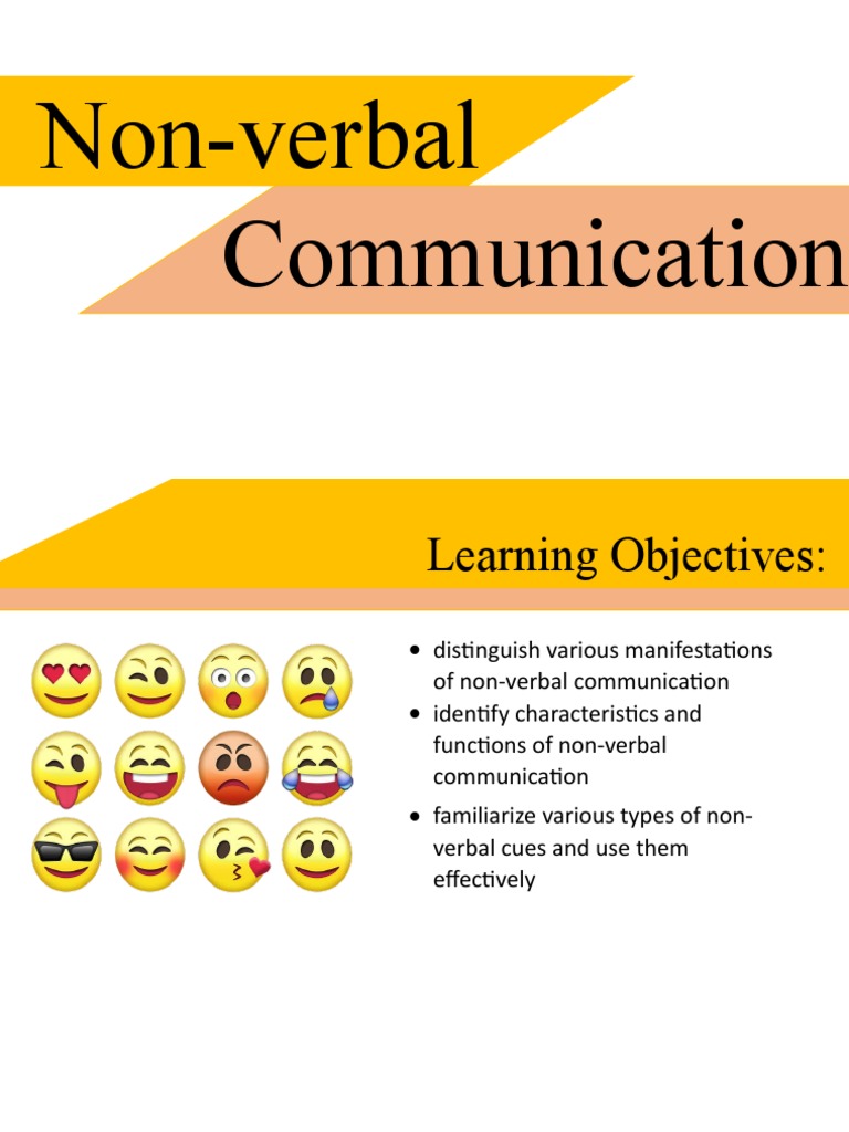 Functions of Non-Verbal Communication | PDF | Nonverbal Communication ...