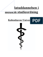 Kandidatuddannelsen I Medicin Studieordning: Københavns Universitet