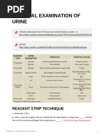 Chemical Examination of Urine