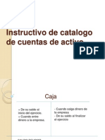 Instructivo Catálogo de Cuenta