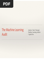 The Machine Learning Audit Andrew Clark