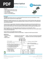 Opb 9Xx X XX X Part Number Guide: 55, 51, 11 (See Aperture Width Guide)