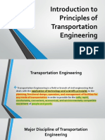Lecture 1 - Introduction To Principles of Transportation Engineering