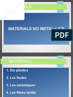 Materials: Materials No Metàl Lics