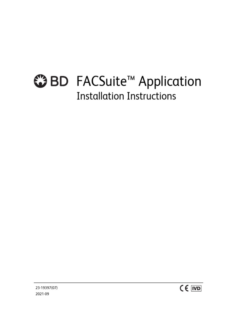 23-19397-07 (09 2021) FACSuite Application Installation Instructions v1 ...