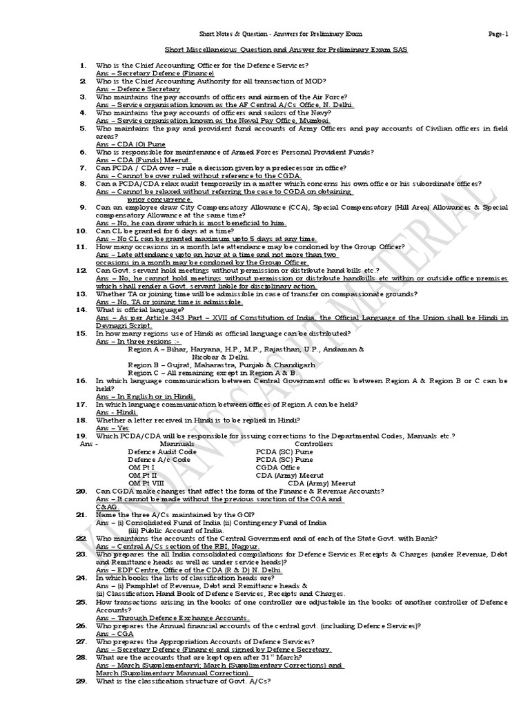short mcq question PDF