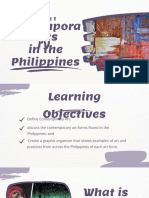 Lesson 1: Contempora Ry Arts in The Philippines