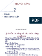 Lý Thuyết Hãng: - Lý thuyết hãng - Hàm sản xuất - Chi phí - Phân tích hòa vốn