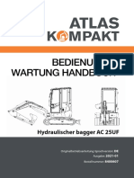 Bedienung & Wartung Handbuch: Hydraulischer Bagger AC 25UF