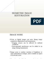 Biometric Image Restoration