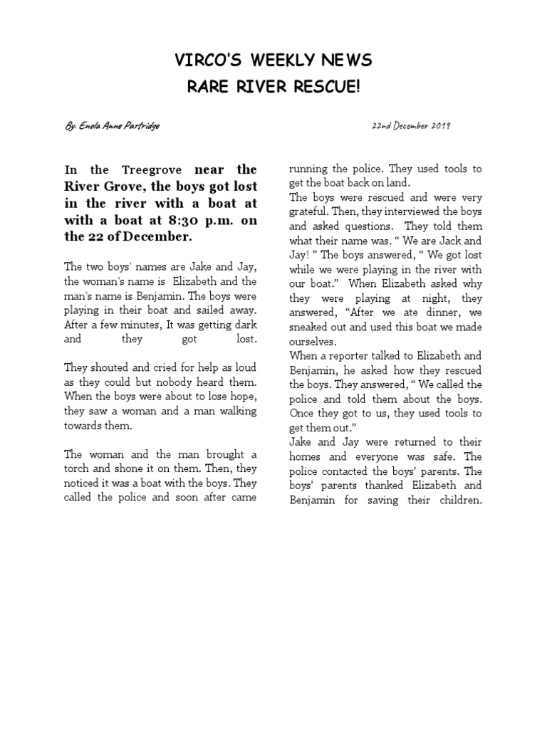 Example how to write a newspaper pdf