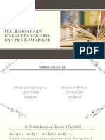 Sistem Pertidaksamaan Linear Dua Variabel Dan Program Linear