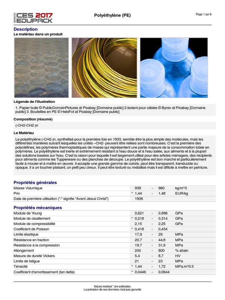 Polyéthylène PE | PDF