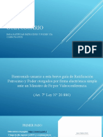 Guía para ratificar patrocinio y poder vía Conecta PJUD