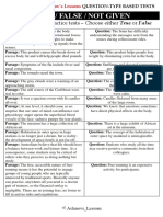 True / False / Not Given: Mini Warm-Up Practice Tests - Choose Either True or False