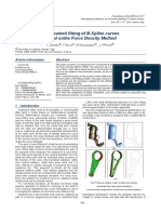 Constrained Fitting of B-Spline Curves Based Onthe Force Density Method