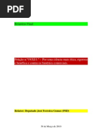 Relatório Petição_19_XI_1_Por uma Ciência mais ética rigorosa e contra os biotérios comerciais_Dep Ferreira Gomes
