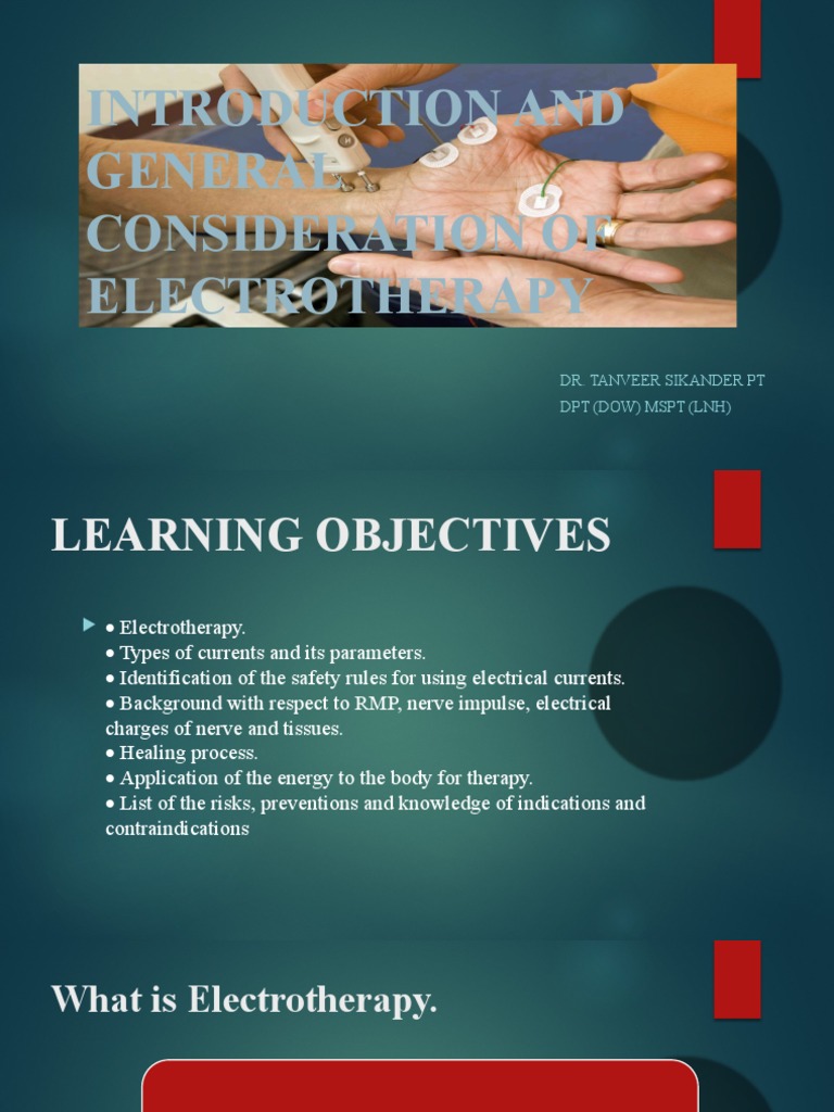 Overview of Electrotherapy Applications | PDF | Membrane Potential ...