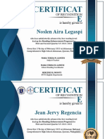 Certificat E: Noslen Aira Legaspi