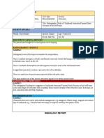 Sample Radiographic Reading of A Case