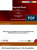 Proposal Thesis: Pembimbing: Dr. Mohammad Agung Saryatmo S.T., M.M., M.T., PH.D Oleh
