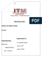 TOC Practical File 18