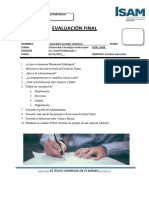 Evaluación Final: Administración: Planeación Estrategica
