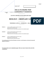 Biology - Ordinary Level: Coimisiún Na Scrúduithe Stáit State Examinations Commission