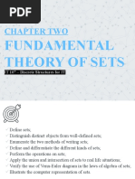 Chapter Two: Fundamental Theory of Sets