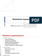 Statistică Neparametrică: Titular de Curs: Prof - Univ.dr - Cristina BOBOC