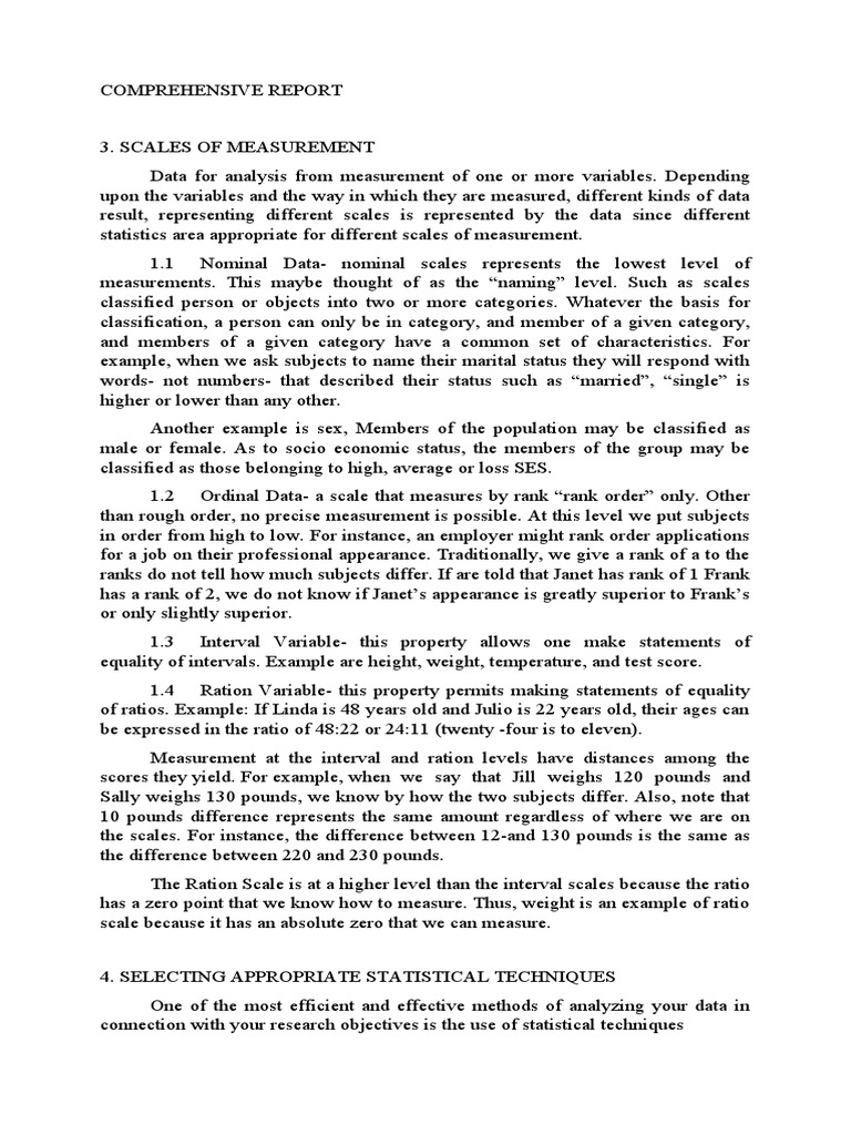 COMPREHENSIVE REPORTEducational Statistics PDF Sampling