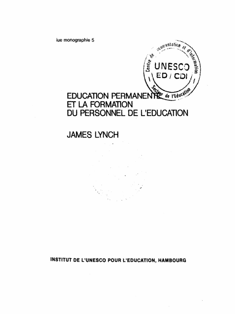 Formation des Éducateurs et Éducation Permanente | PDF | Enseignement ...